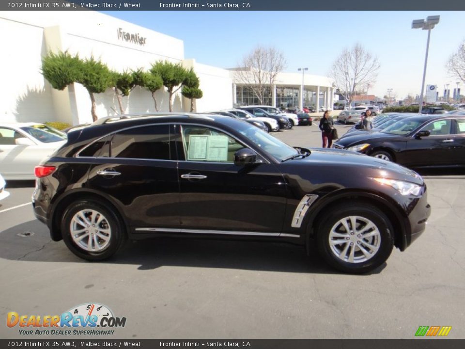 Malbec Black 2012 Infiniti FX 35 AWD Photo #4