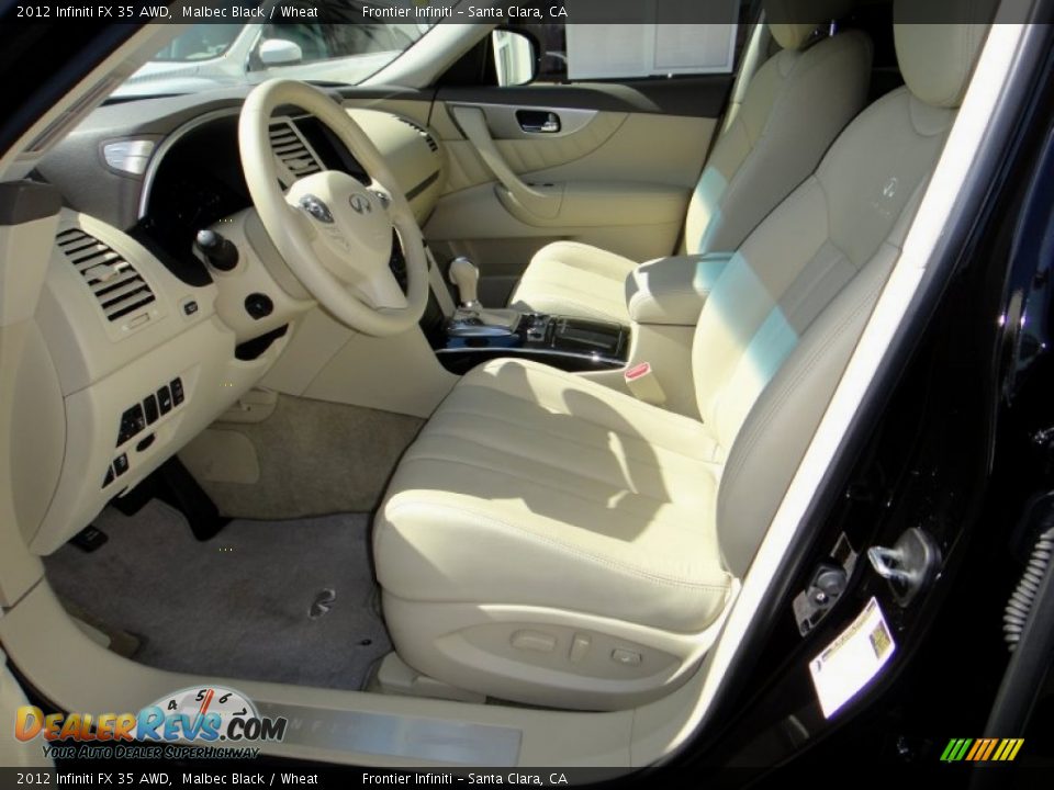 Wheat Interior - 2012 Infiniti FX 35 AWD Photo #6