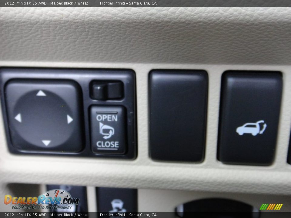 2012 Infiniti FX 35 AWD Malbec Black / Wheat Photo #25