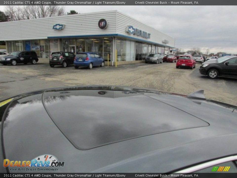 2011 Cadillac CTS 4 AWD Coupe Thunder Gray ChromaFlair / Light Titanium/Ebony Photo #3