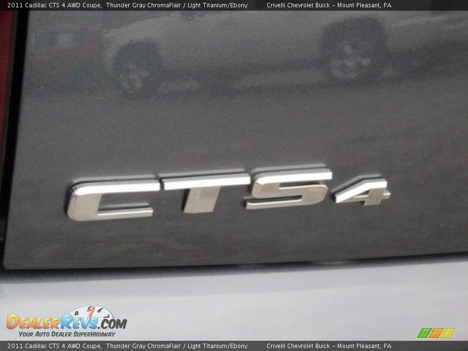 2011 Cadillac CTS 4 AWD Coupe Thunder Gray ChromaFlair / Light Titanium/Ebony Photo #5