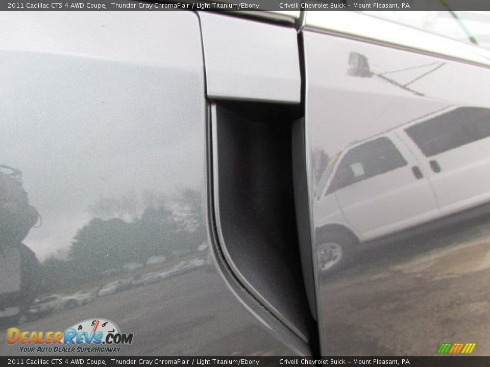 2011 Cadillac CTS 4 AWD Coupe Thunder Gray ChromaFlair / Light Titanium/Ebony Photo #10