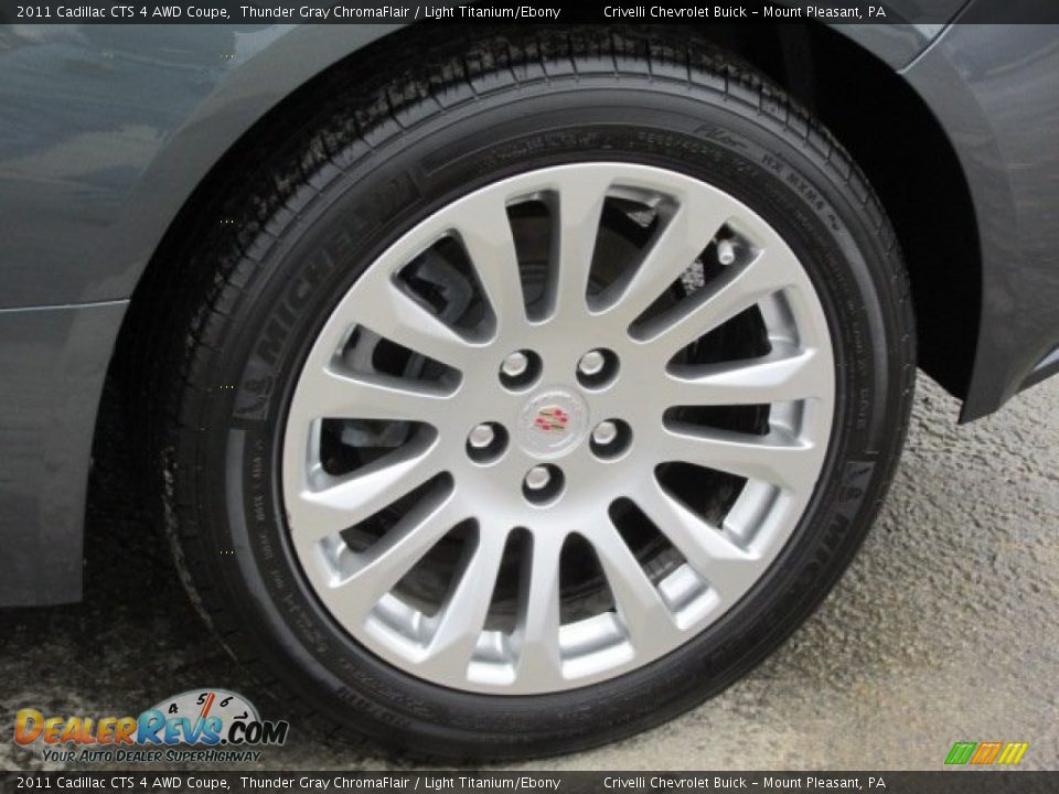 2011 Cadillac CTS 4 AWD Coupe Thunder Gray ChromaFlair / Light Titanium/Ebony Photo #14