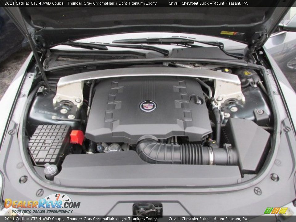 2011 Cadillac CTS 4 AWD Coupe Thunder Gray ChromaFlair / Light Titanium/Ebony Photo #15