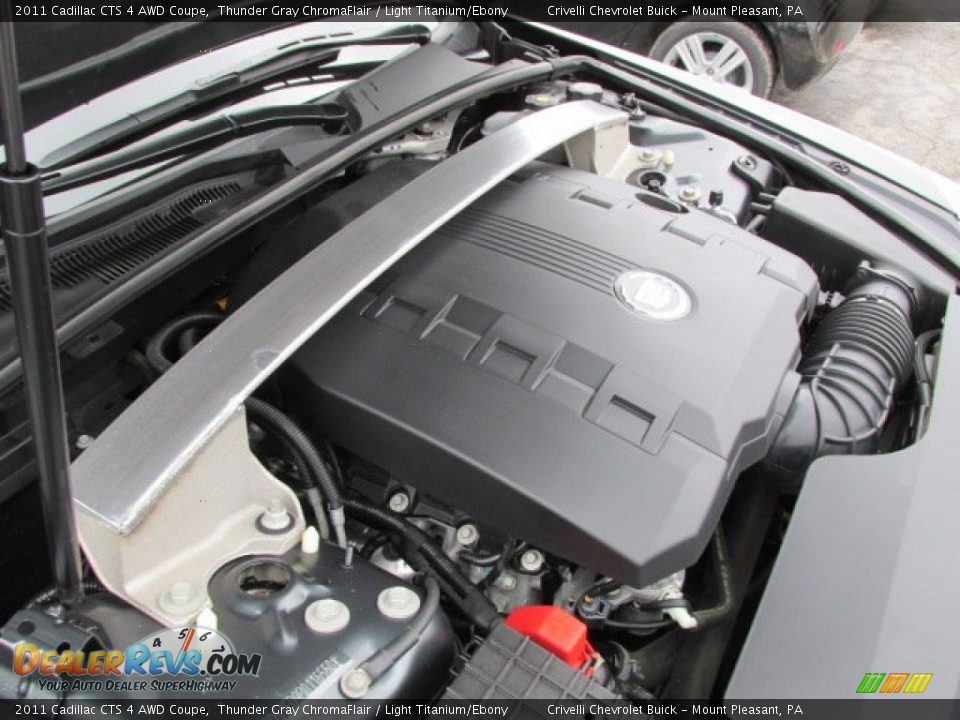 2011 Cadillac CTS 4 AWD Coupe Thunder Gray ChromaFlair / Light Titanium/Ebony Photo #16