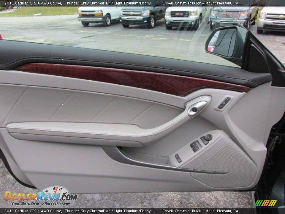 2011 Cadillac CTS 4 AWD Coupe Thunder Gray ChromaFlair / Light Titanium/Ebony Photo #18