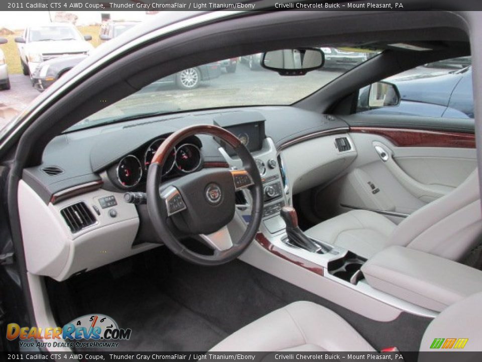 2011 Cadillac CTS 4 AWD Coupe Thunder Gray ChromaFlair / Light Titanium/Ebony Photo #20