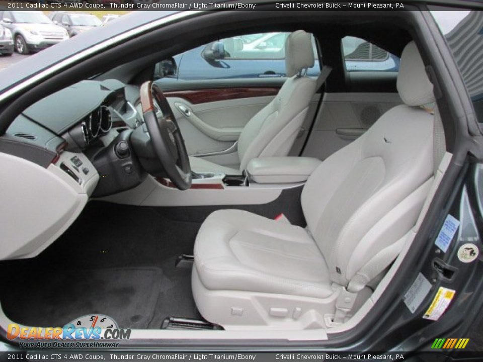 2011 Cadillac CTS 4 AWD Coupe Thunder Gray ChromaFlair / Light Titanium/Ebony Photo #21