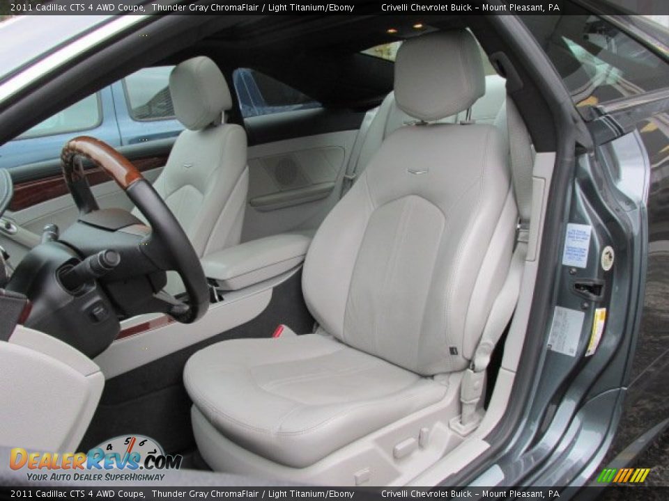 2011 Cadillac CTS 4 AWD Coupe Thunder Gray ChromaFlair / Light Titanium/Ebony Photo #22
