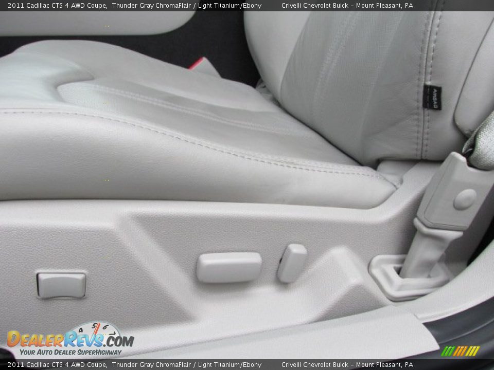 2011 Cadillac CTS 4 AWD Coupe Thunder Gray ChromaFlair / Light Titanium/Ebony Photo #23