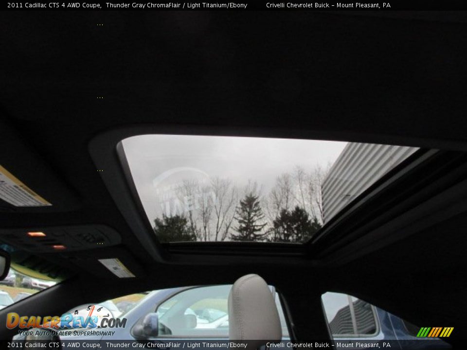2011 Cadillac CTS 4 AWD Coupe Thunder Gray ChromaFlair / Light Titanium/Ebony Photo #26
