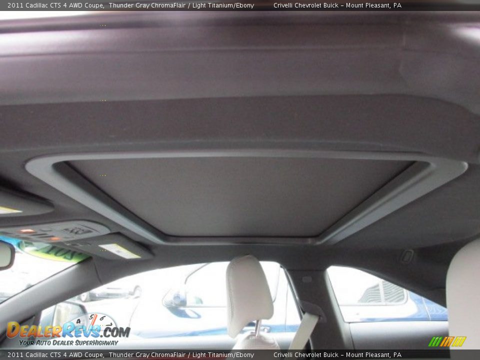 2011 Cadillac CTS 4 AWD Coupe Thunder Gray ChromaFlair / Light Titanium/Ebony Photo #27
