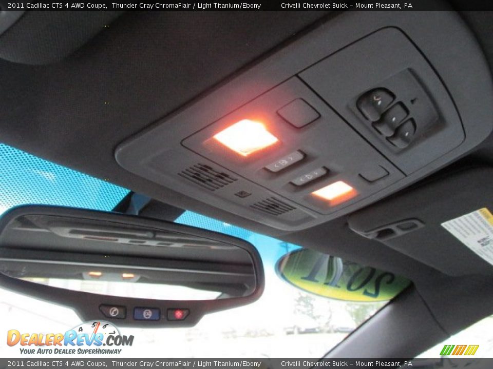 2011 Cadillac CTS 4 AWD Coupe Thunder Gray ChromaFlair / Light Titanium/Ebony Photo #28