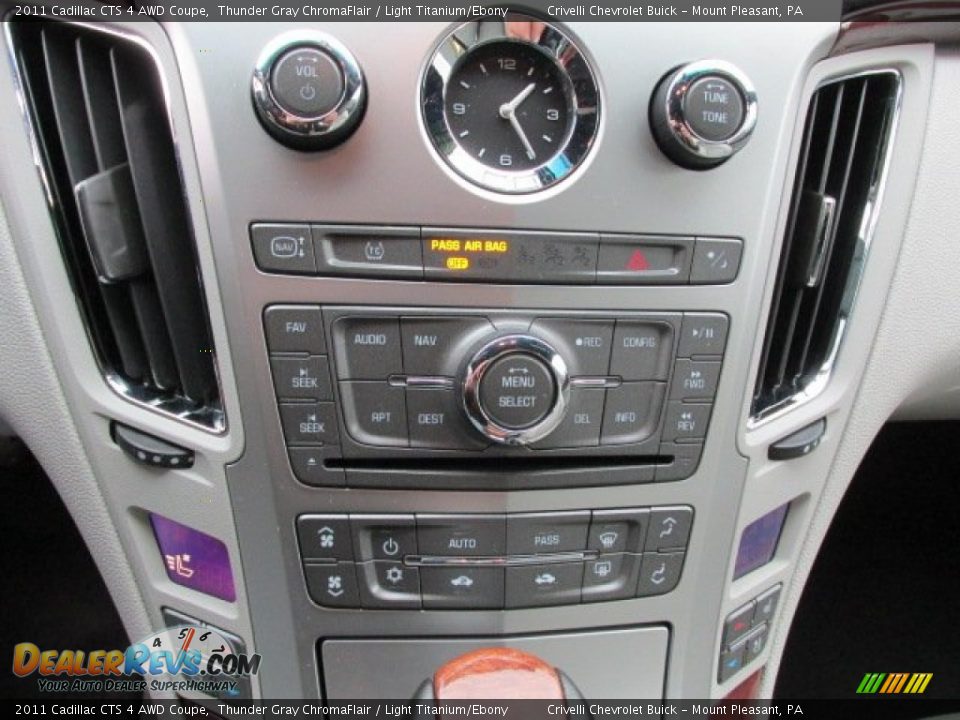 2011 Cadillac CTS 4 AWD Coupe Thunder Gray ChromaFlair / Light Titanium/Ebony Photo #32