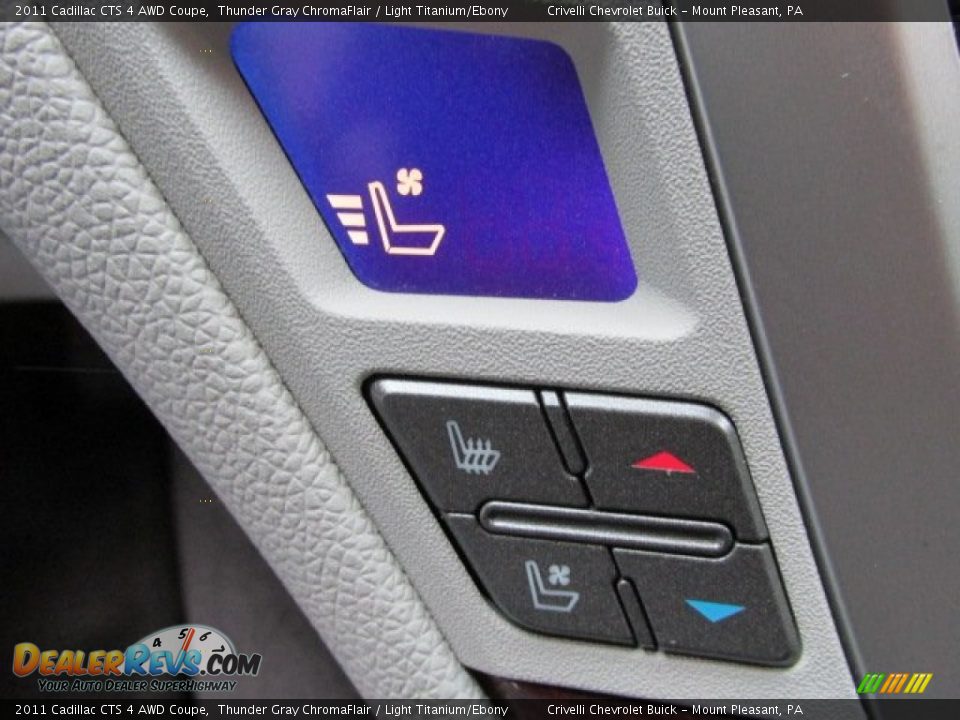 2011 Cadillac CTS 4 AWD Coupe Thunder Gray ChromaFlair / Light Titanium/Ebony Photo #33