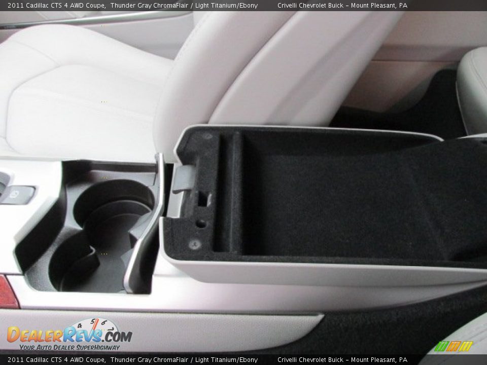 2011 Cadillac CTS 4 AWD Coupe Thunder Gray ChromaFlair / Light Titanium/Ebony Photo #35
