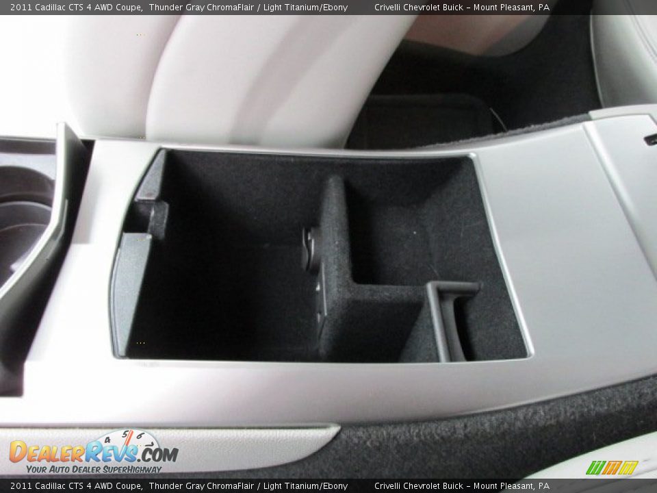 2011 Cadillac CTS 4 AWD Coupe Thunder Gray ChromaFlair / Light Titanium/Ebony Photo #36