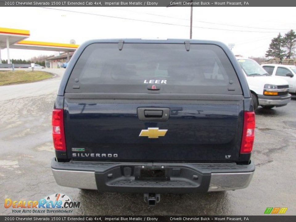 2010 Chevrolet Silverado 1500 LT Extended Cab 4x4 Imperial Blue Metallic / Ebony Photo #6
