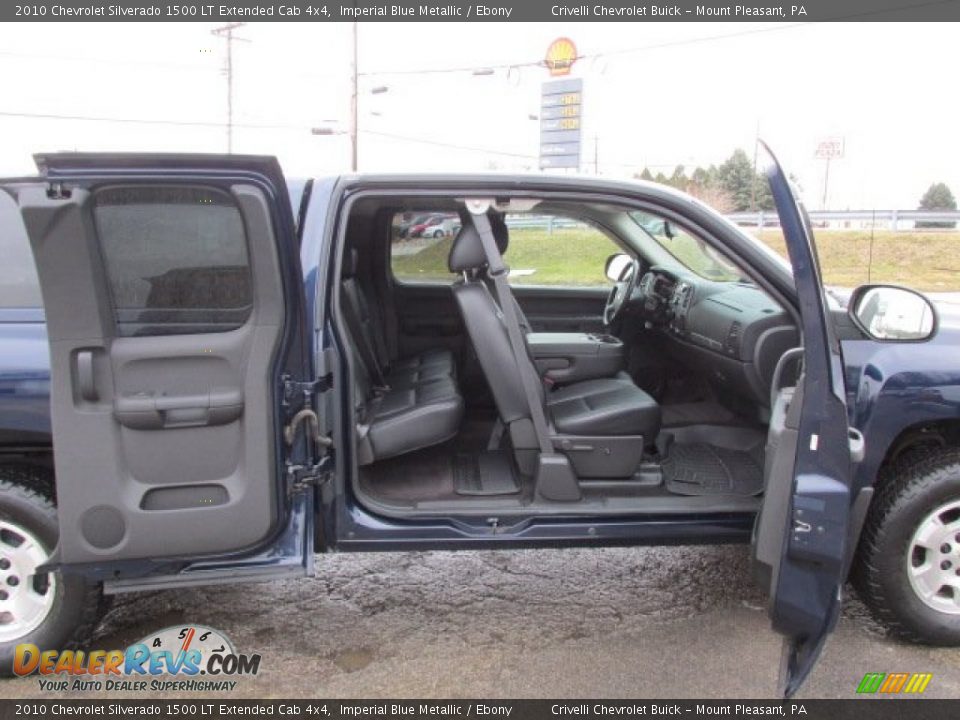 2010 Chevrolet Silverado 1500 LT Extended Cab 4x4 Imperial Blue Metallic / Ebony Photo #18