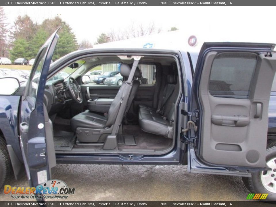 2010 Chevrolet Silverado 1500 LT Extended Cab 4x4 Imperial Blue Metallic / Ebony Photo #25