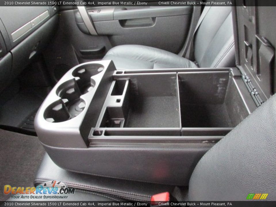 2010 Chevrolet Silverado 1500 LT Extended Cab 4x4 Imperial Blue Metallic / Ebony Photo #27