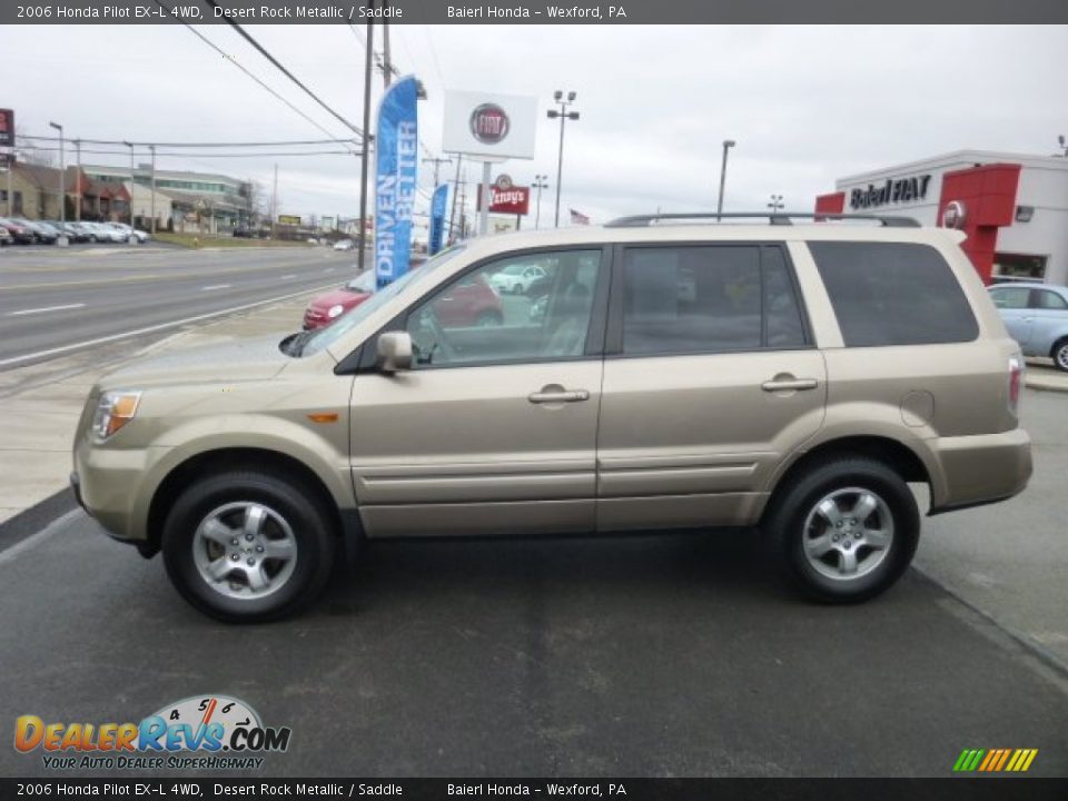 2006 Honda Pilot EX-L 4WD Desert Rock Metallic / Saddle Photo #4