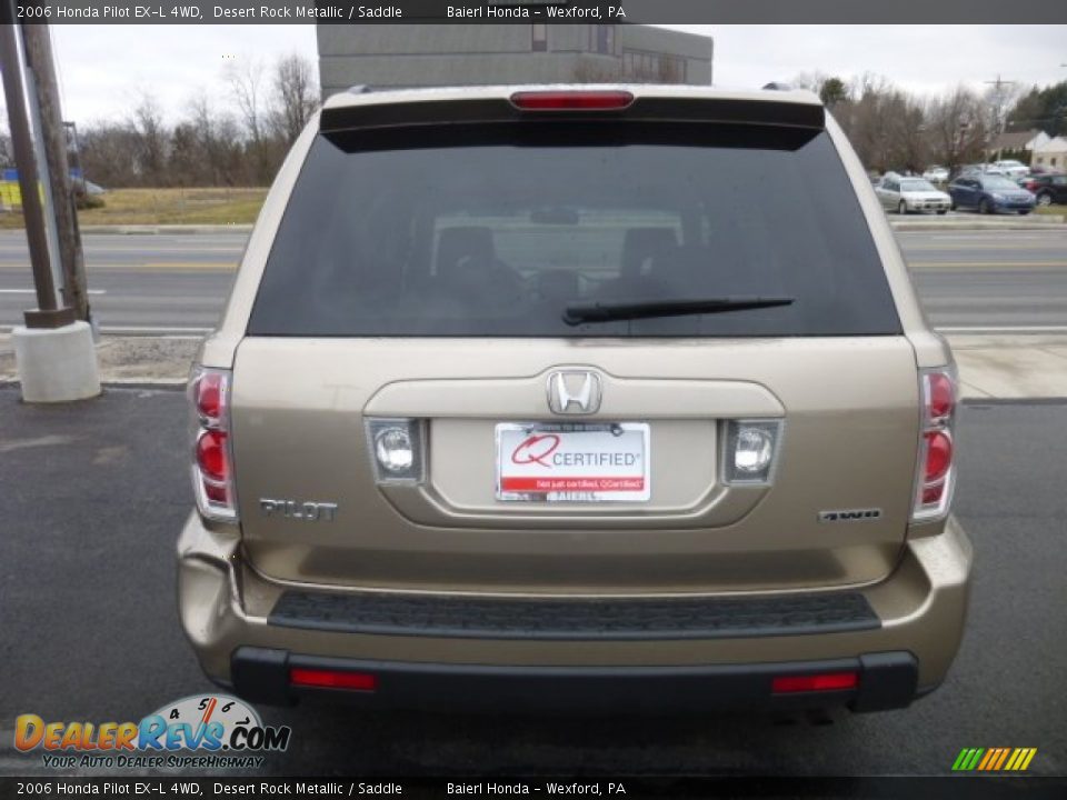 2006 Honda Pilot EX-L 4WD Desert Rock Metallic / Saddle Photo #6