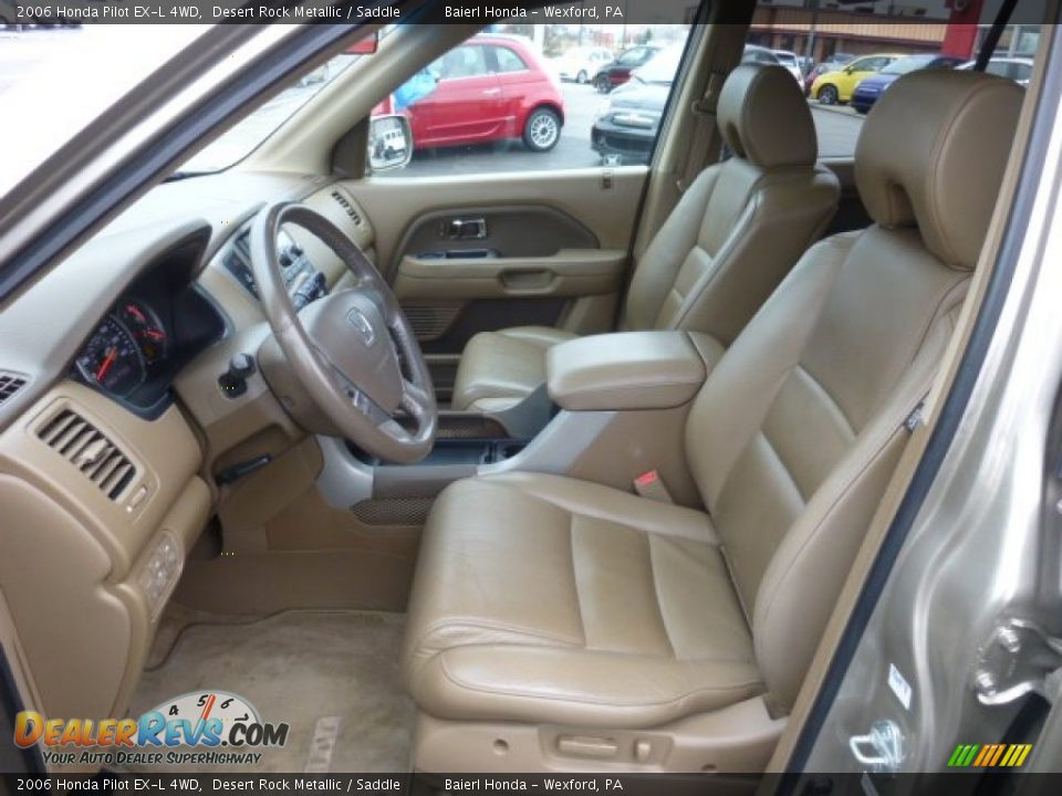 2006 Honda Pilot EX-L 4WD Desert Rock Metallic / Saddle Photo #16