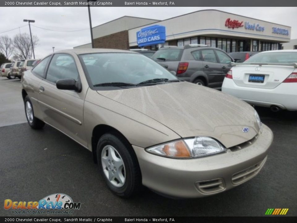 2000 Chevrolet Cavalier Coupe Sandrift Metallic / Graphite Photo #1