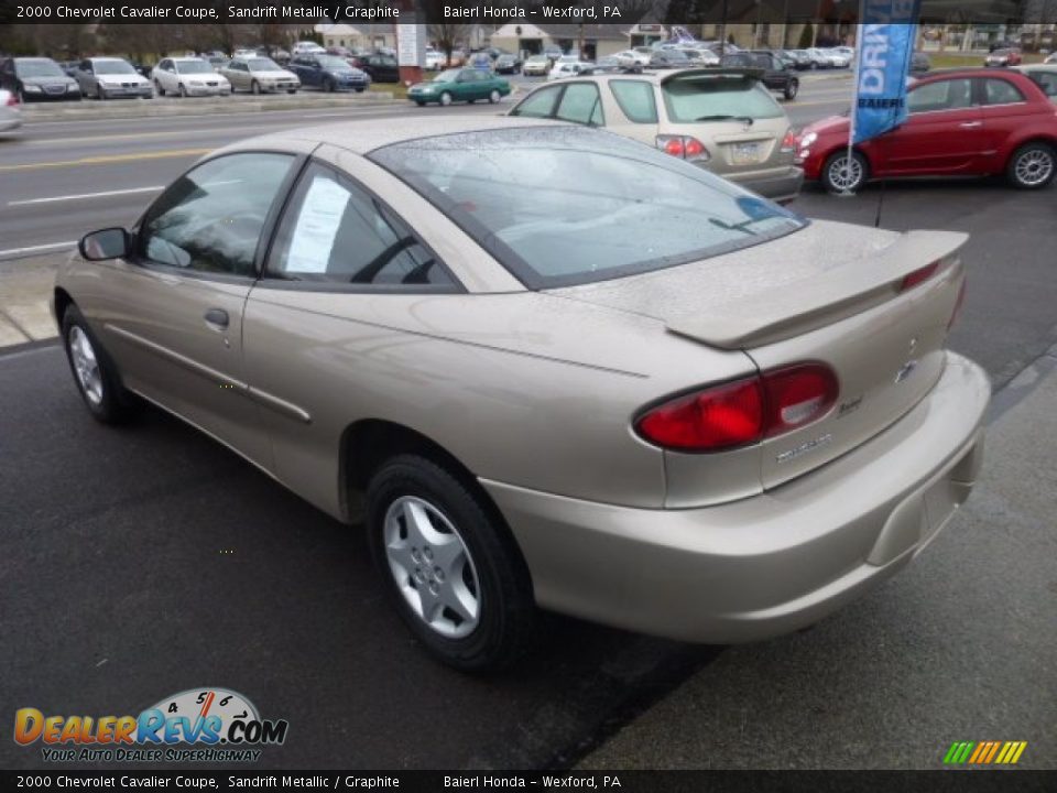 2000 Chevrolet Cavalier Coupe Sandrift Metallic / Graphite Photo #5