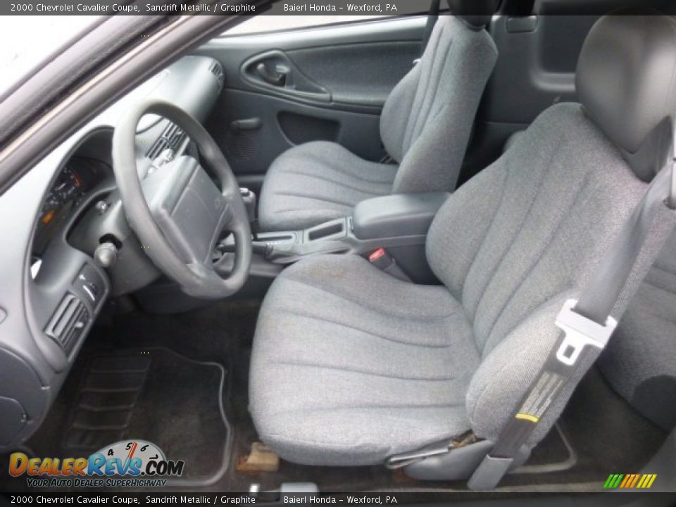 2000 Chevrolet Cavalier Coupe Sandrift Metallic / Graphite Photo #15