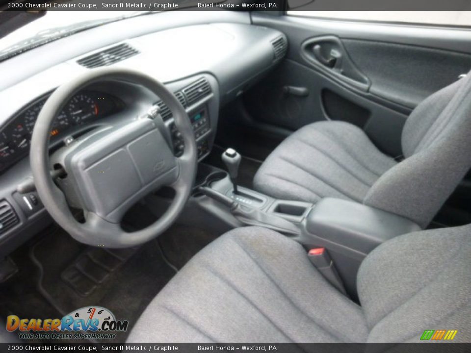 2000 Chevrolet Cavalier Coupe Sandrift Metallic / Graphite Photo #16
