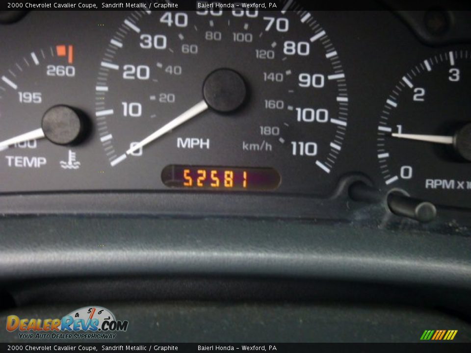 2000 Chevrolet Cavalier Coupe Sandrift Metallic / Graphite Photo #20