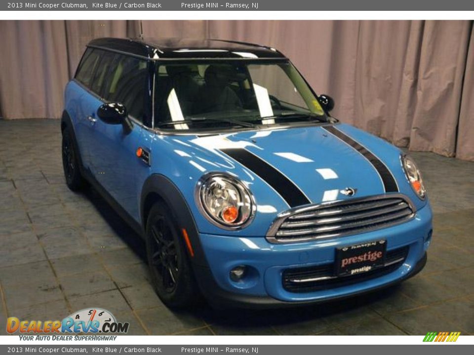 2013 Mini Cooper Clubman Kite Blue / Carbon Black Photo #4