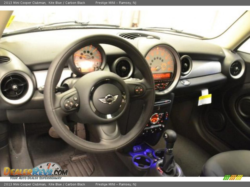 2013 Mini Cooper Clubman Kite Blue / Carbon Black Photo #22