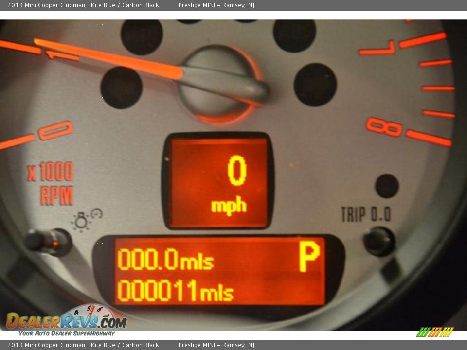 2013 Mini Cooper Clubman Kite Blue / Carbon Black Photo #23