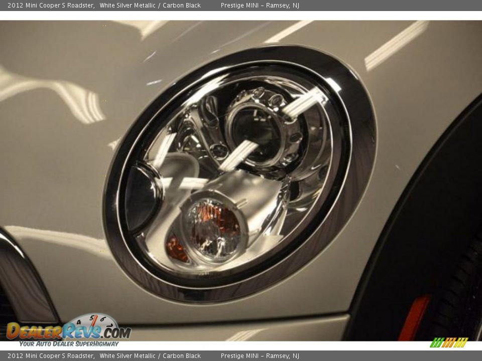2012 Mini Cooper S Roadster White Silver Metallic / Carbon Black Photo #4