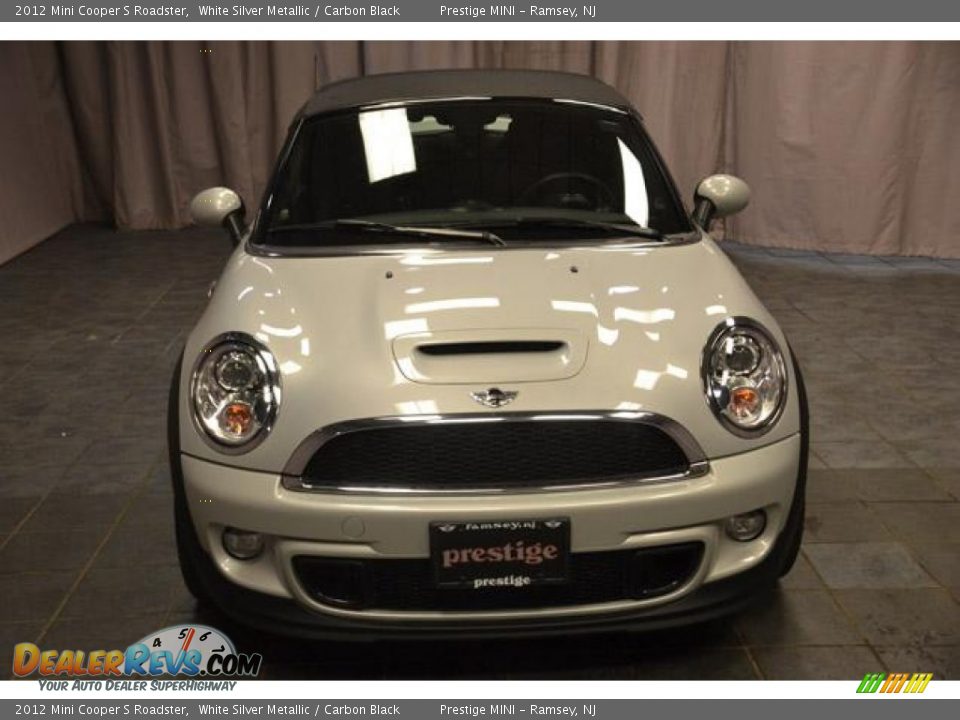 2012 Mini Cooper S Roadster White Silver Metallic / Carbon Black Photo #5