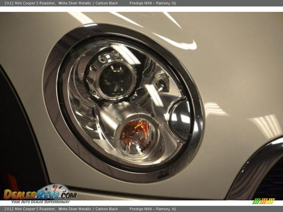 2012 Mini Cooper S Roadster White Silver Metallic / Carbon Black Photo #7