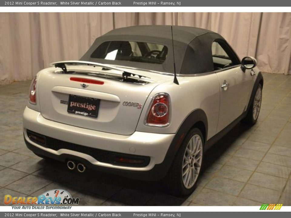 2012 Mini Cooper S Roadster White Silver Metallic / Carbon Black Photo #8