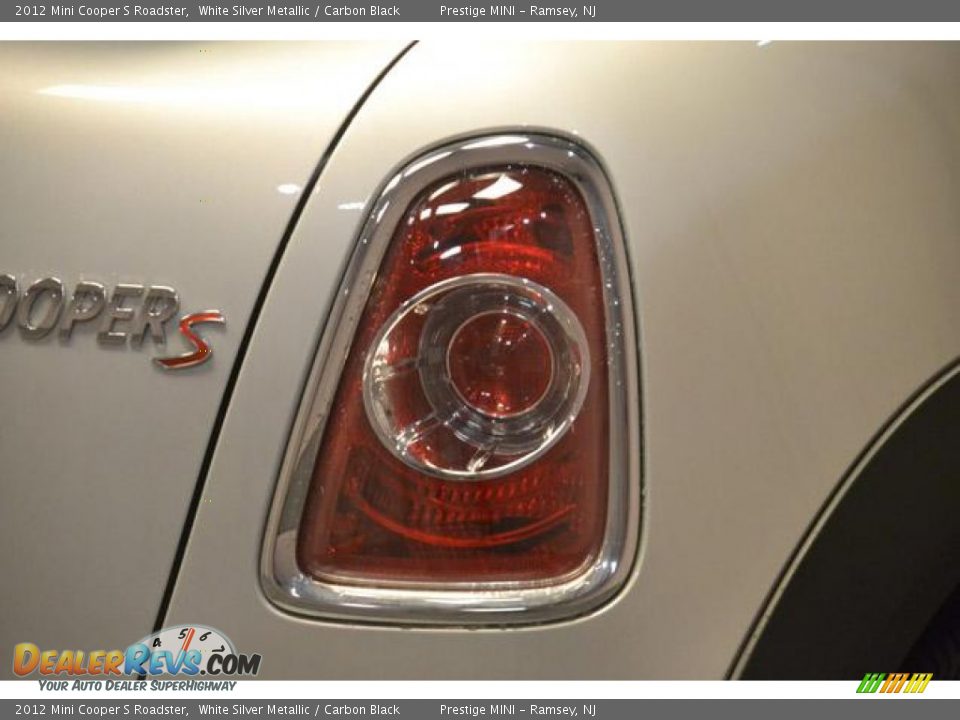 2012 Mini Cooper S Roadster White Silver Metallic / Carbon Black Photo #9