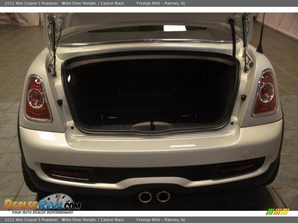 2012 Mini Cooper S Roadster White Silver Metallic / Carbon Black Photo #12