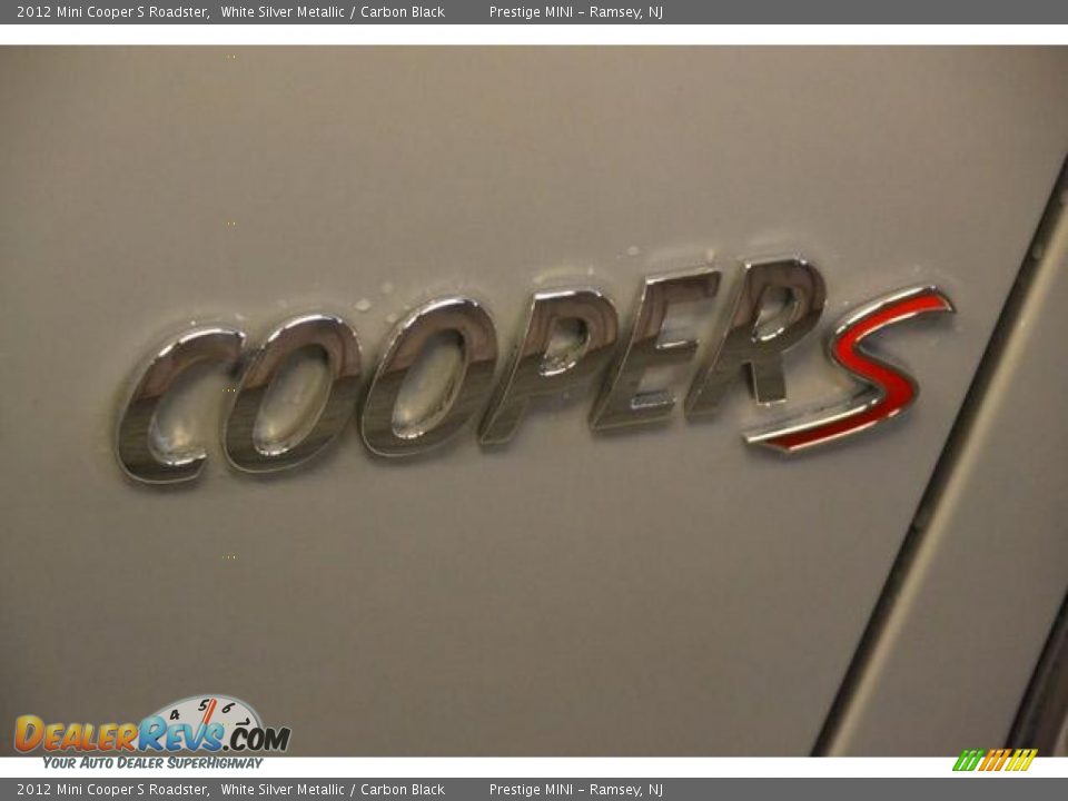 2012 Mini Cooper S Roadster White Silver Metallic / Carbon Black Photo #13