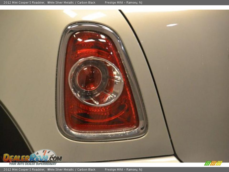 2012 Mini Cooper S Roadster White Silver Metallic / Carbon Black Photo #15