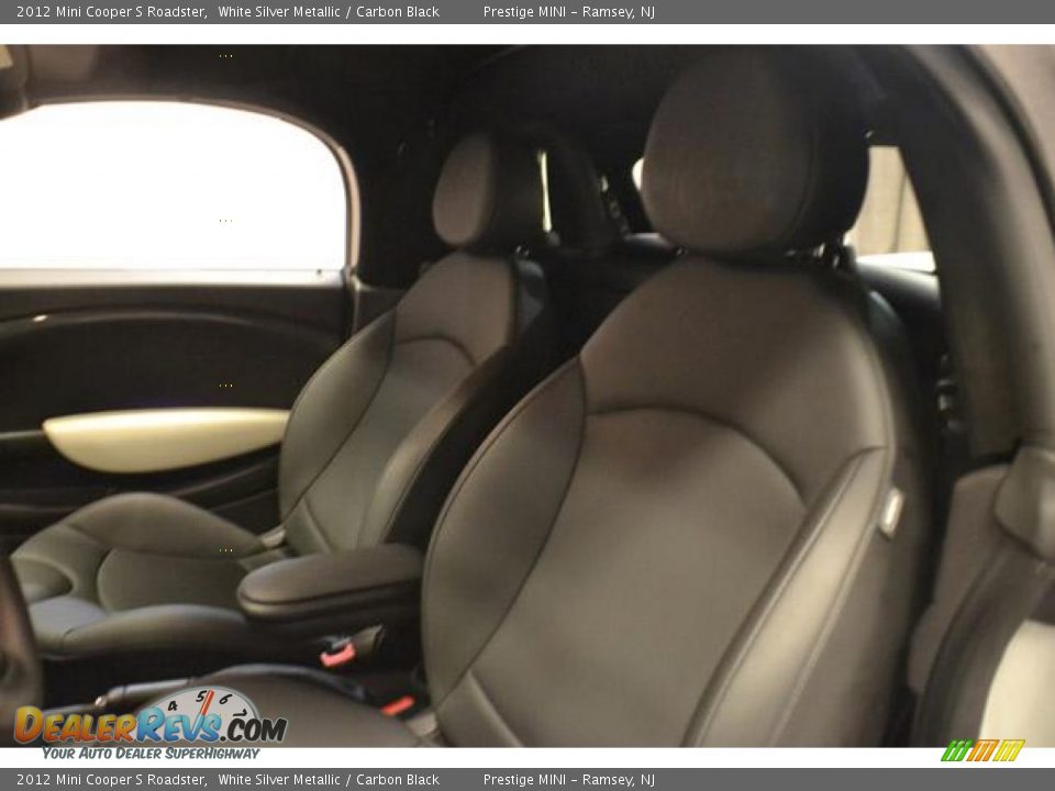 2012 Mini Cooper S Roadster White Silver Metallic / Carbon Black Photo #22