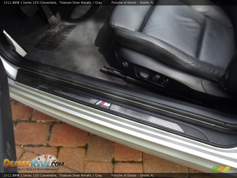 2011 BMW 1 Series 135i Convertible Titanium Silver Metallic / Gray Photo #13