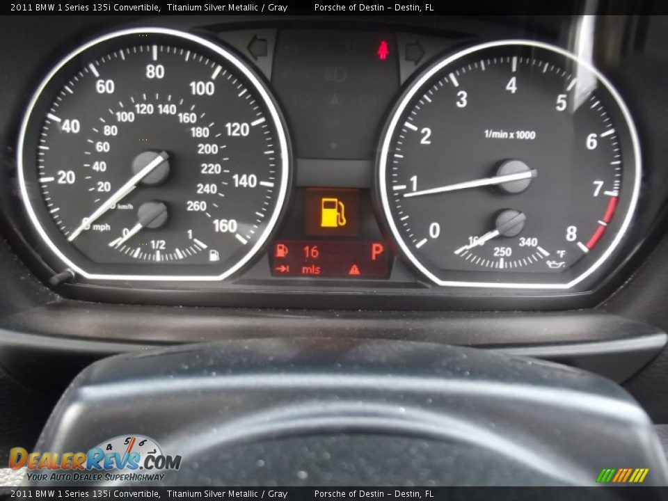 2011 BMW 1 Series 135i Convertible Gauges Photo #17