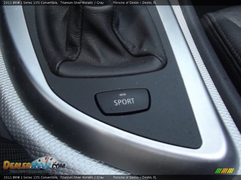 2011 BMW 1 Series 135i Convertible Titanium Silver Metallic / Gray Photo #18