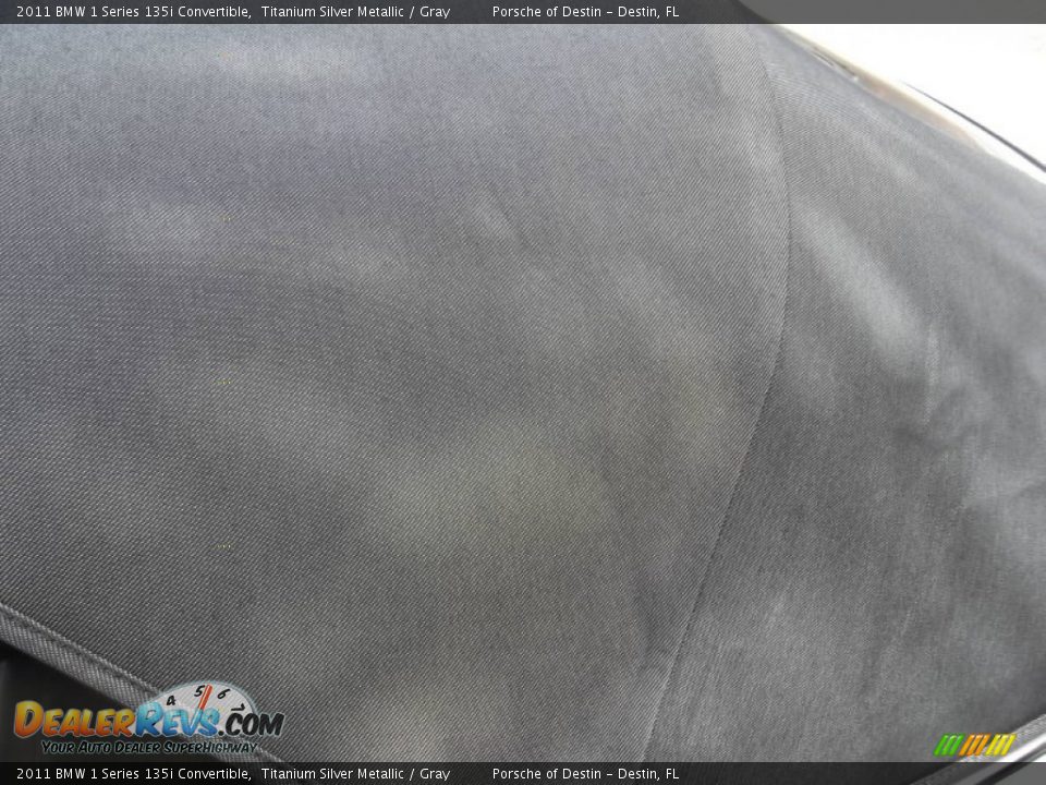 2011 BMW 1 Series 135i Convertible Titanium Silver Metallic / Gray Photo #19