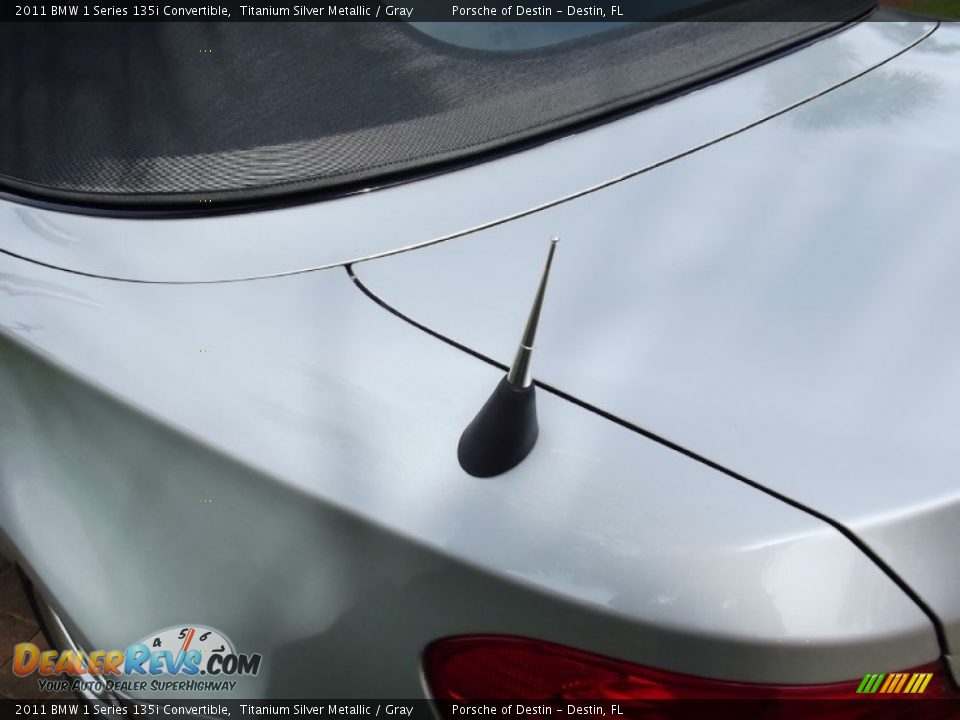 2011 BMW 1 Series 135i Convertible Titanium Silver Metallic / Gray Photo #21